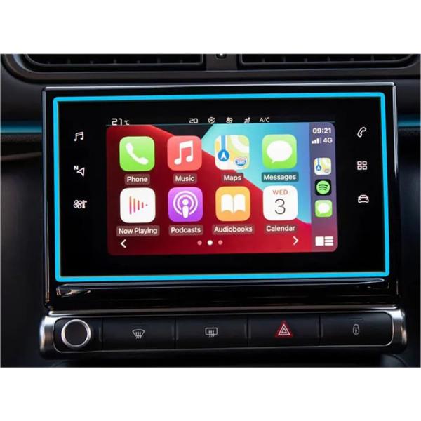 【並行輸入品】カーナビ保護フィルム シトロエン C3 エアクロス 2020 2021 用、9 インチ 1 個 GPS ナビゲーション画面強化ガラ