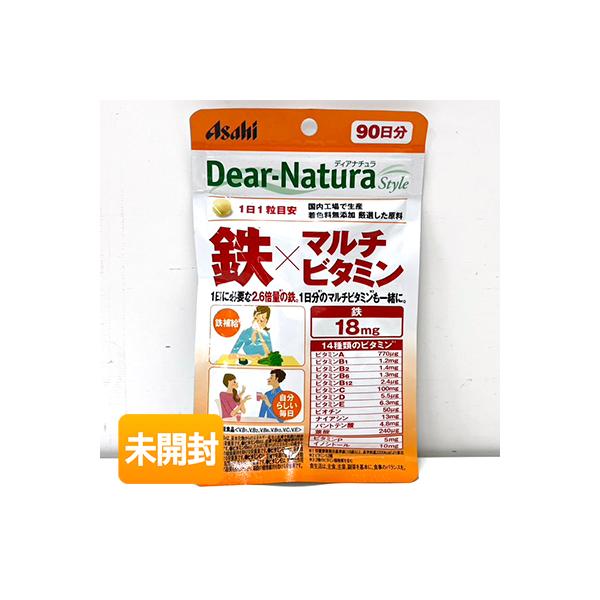 他サイト： アサヒグループ食品 ディアナチュラスタイル 鉄×マルチビタミン 90粒 期限2026年10月  ≪メール追跡便対応≫の商品画像