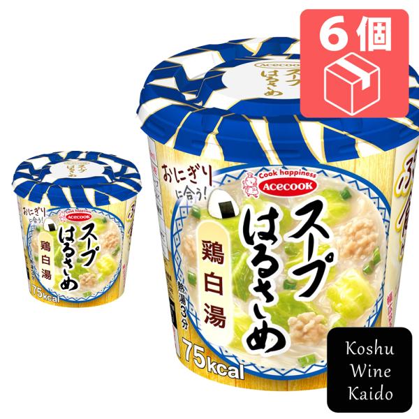 エースコック スープはるさめ 鶏白湯×6個 (4901071405168