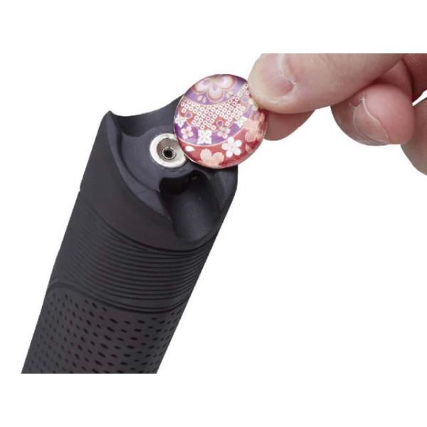 交換用マーカーホルダー付きグリップの上側イメージ　ハタチ BH6231