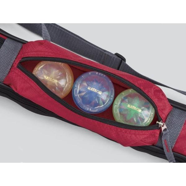 ボールポケットは、3個収納可能