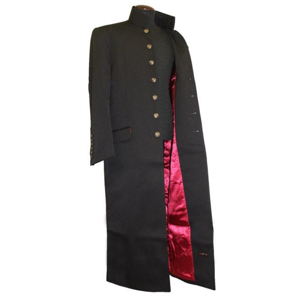 命 高級カラー学ラン 長ラン 黒 男女兼用 ユニセックス ｌ 学ラン 文化祭 コスチューム 体育祭 応援団 卒業式 卒ラン 参戦服 コーソ コーソ 通販 Yahoo ショッピング