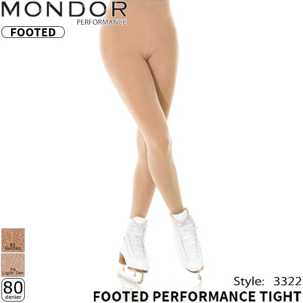 MONDOR（モンドール）タイツ 3322 -FOOTED PERFORMANCE TIGHT(80denier)[試合用]サポート力がありずれにくいタイツです。タイプ：フットタイプ(つま先まで)デニール：80デニールカラー：74-ライトタ...