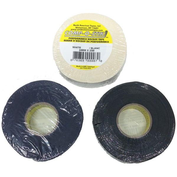 グリップテープ 24mm幅主にグリップに巻くテープです。すべりにくく、スティックさばきがしやすくなります。カーボンスティックが主流となり、グリップ・ブレードの両方に使用される方も増えております。サイズ：24mm幅×25m検索ワード：アイスホ...