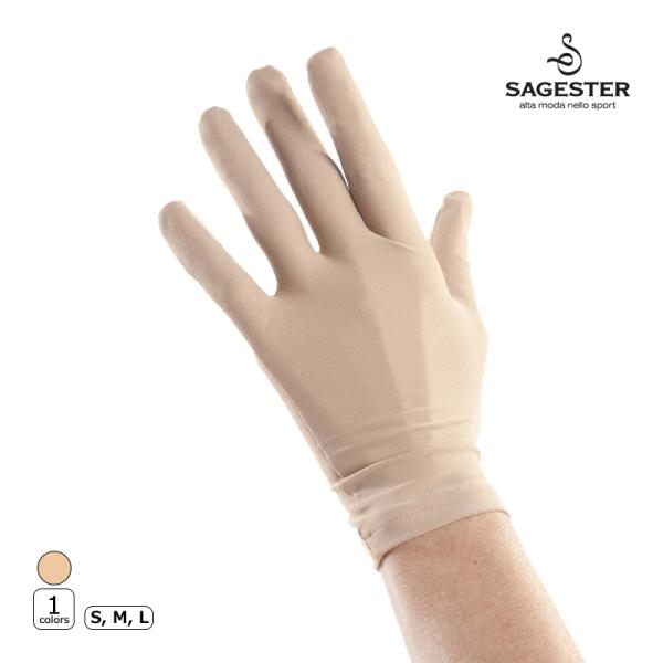 SAGESTER（サジェスター）手袋 522 Neutral-toned gloves非常に薄くソフトでなめらかなポリアミド素材を使用した明るめの肌色手袋。高い伸縮性を備えた生地で、手のラインに美しく沿いながらも動きを妨げません。フィット感...