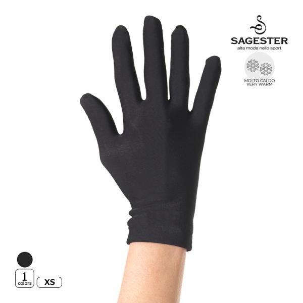 SAGESTER（サジェスター）手袋 536 -サーマル【SALE!!】数に限りがございます。売り切れの場合はご容赦ください。暖かいサーマル素材の黒色手袋。速乾性がありながら暖かい裏起毛の生地を使用。素材：サーマル生産国：イタリア検索ワード...