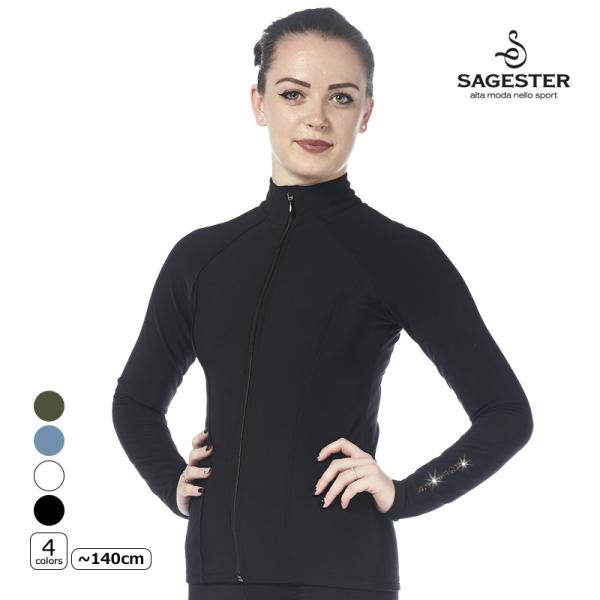 SAGESTER（サジェスター）ジャケット 237NThermal jacket for trainingシンプルでシルエットが綺麗な暖かいスケートジャケット。抗菌性・速乾性・保温性に優れた中空繊維のサーマル素材を使用。汗をかいてもムレにく...