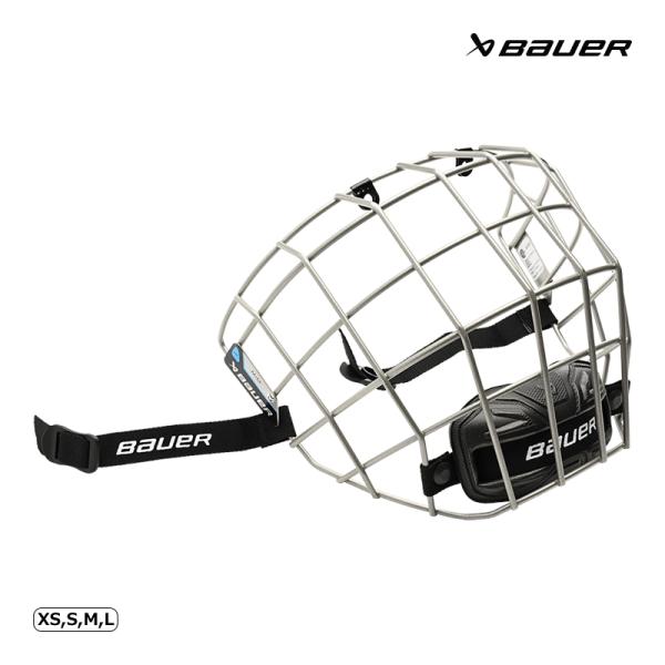 BAUER（バウアー）フェイスマスク バウアー I◆BAUER 2025-2026モデル◆カーボンスチール素材のフラットなデザインのスタンダードなワイヤーマスクです。あごのカップはフィット感の良いフローティングタイプ。カラーはシルバーのみと...