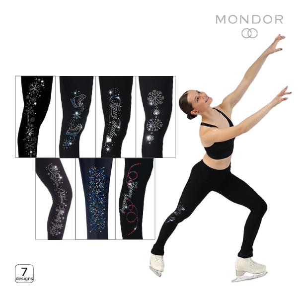 MONDOR（モンドール）パンツ 24887 -SUPPLEX（24887 サプレックス スパンコール パンツ）素材：Supplex nylon 84%, Lycra elastane 16%サイズ：Girlsカラー：52-Black（ブラ...