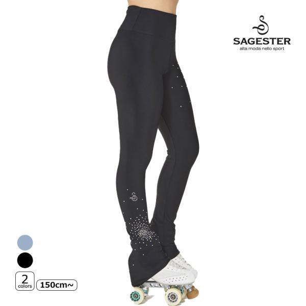 SAGESTER（サジェスター）パンツ 417 レディースFireworks thermal leggings with crystal motif素材：サーマル(ナイロン57％, ポリエステル28％, ポリウレタン15％)生産国：イタリア...