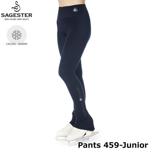 SAGESTER（サジェスター）パンツ 459 レギンス伸縮性抜群のハイウエストレギンスパンツ。表面にはピーチスキン加工が施されており、とても柔らかな手触りです。温かみのあるマイクロファイバー素材は氷上練習で大活躍。薄手のストレッチ素材で、...