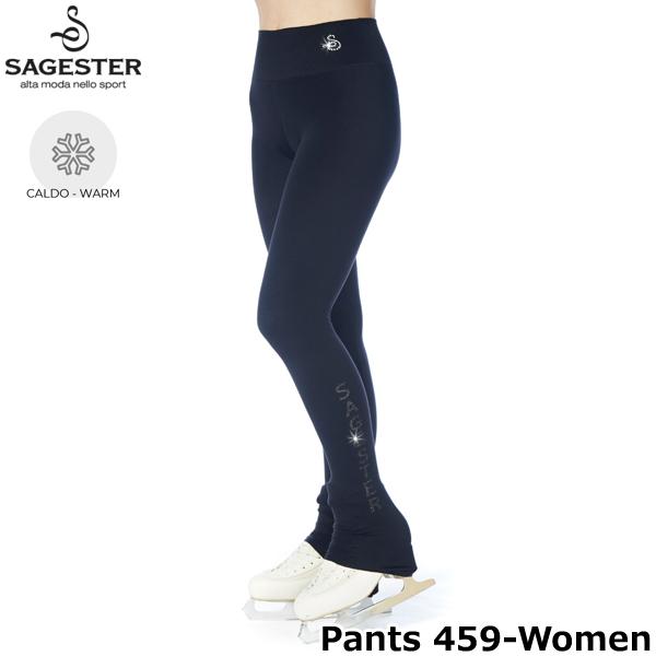 SAGESTER（サジェスター）パンツ 459 レギンス レディース伸縮性抜群のハイウエストレギンスパンツ。表面にはピーチスキン加工が施されており、とても柔らかな手触りです。温かみのあるマイクロファイバー素材は氷上練習で大活躍。薄手のストレ...