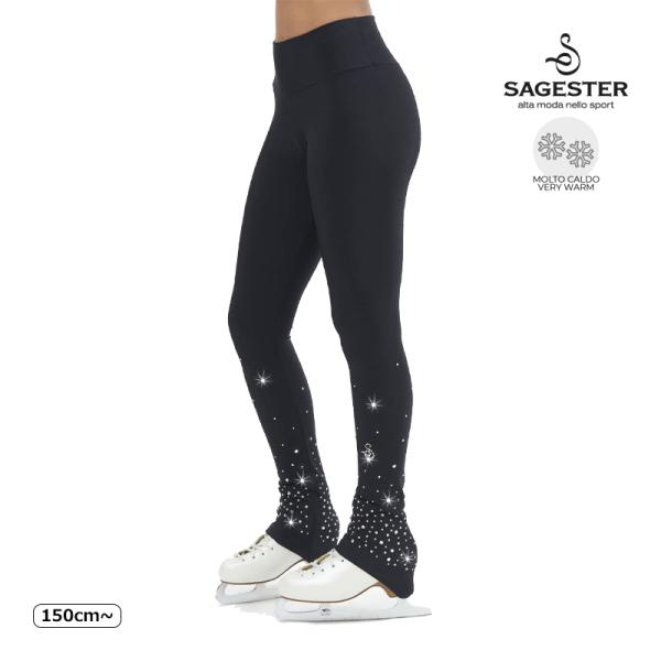 SAGESTER（サジェスター）パンツ 482 レディースStarry Night Thermal leggings暖かいサーマル素材を使用したパンツ。通気性・保温性・抗菌性に優れた中空繊維を使用。暖かさを保ちながら、汗をかいてもムレにくく...