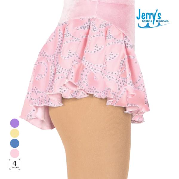 Jerry's（ジェリーズ）スカート 307- Pastel Ice Skirtsフロッキー加工とキラキラ輝くグリッターがあしらわれたライクラ素材のスカート。生地をたっぷり使ったサーキュラースカートで、後ろがやや長めの丈になっています。同素...