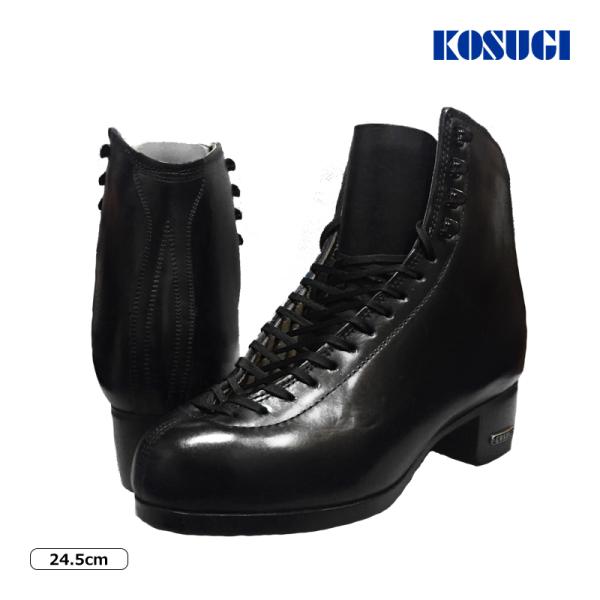 KOSUGIスケート靴 F3A 〜2020年モデル -Black24.5cmブランド：日本硬さ：65ソール・アッパー：本革バッジテスト (推奨)：3級〜7級年齢/性別 (推奨)：9〜14歳までの男女、成年男性検索ワード：フィギュアスケート、...