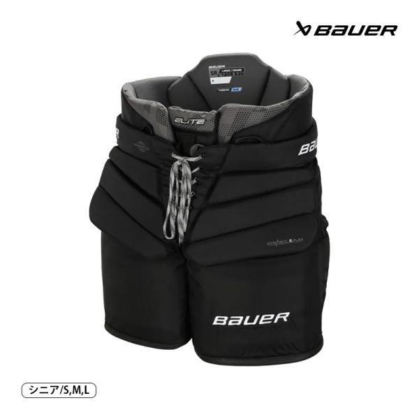 BAUER (バウアー)GKパンツ S23 エリート シニア アイスホッケーBauer（バウアー）の人気モデル「Elite（エリート）」がさらに進化。競技レベルのゴーリーに向けて設計された、軽量かつ高い防御性能を兼ね備えた最新モデル。GSX...