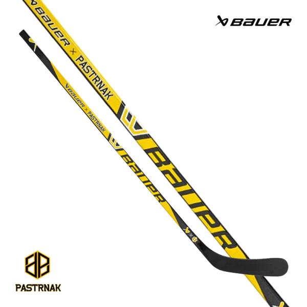 BAUER（バウアー）ワンピーススティック S25 PASTRNAK JR 50フレックス◆BAUER 2025-2026モデル◆ブラック×イエローのカラーにオリジナルロゴがあしらわれた、NHLボストンブルーインズ＆チェコ代表のポイントゲッ...