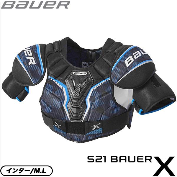 BAUER ショルダー S21 X インター アイスホッケー : スケート靴