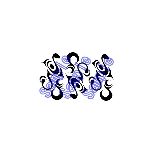 【セット内容】タトゥーシール／練習用ミニシール／説明書閃乱カグラ　日影　コスプレ用タトゥーシールシートサイズ：A5腰部分：高さ約9.5cm x 幅約6.5cm首部分：高さ約5.5cm x 幅約3.4cm使用回数：3回分