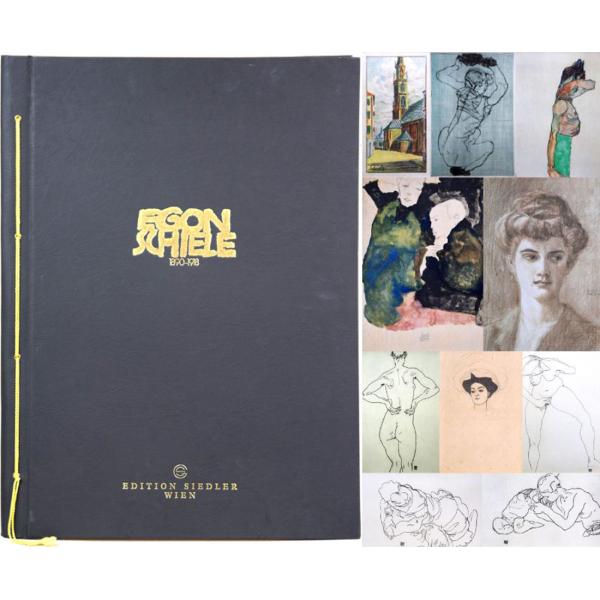 真作 エゴン・シーレ 生誕100年 リトグラフ10枚挿画本 販売時60万円 エゴン・シーレ「EGON SCHIELE」リトグラフ・ポートフォリオ（10枚