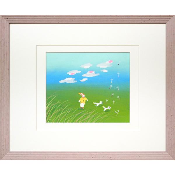 美しい趣きの街角：幻想的な小道」 貝楽也 作品 「A3サイズの水彩画