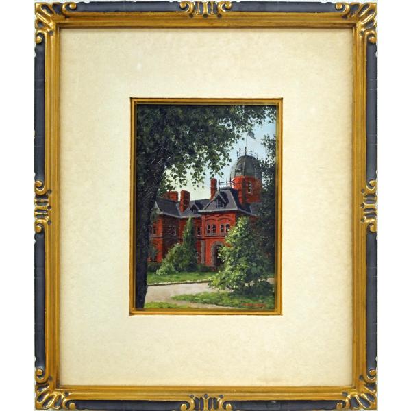 近藤 博史「道庁」油絵・SM□北海道美術振興協会会員□札幌三越取扱い