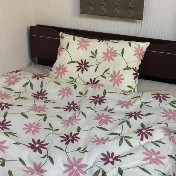 アウトレット商品 当社オリジナル生地 両面プリント 掛け布団カバー シングルロング シングル 可愛い花柄 150x200 150x210 日本製 綿100