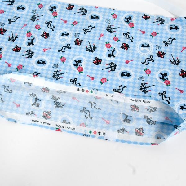 防災頭巾カバー ネコサックス 国産 防災ずきんカバー 日本製 小学校