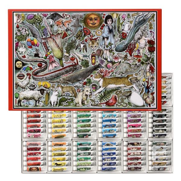 お値下げしました!!ヒグチユウコ、ホルベインコラボ透明水彩絵の具１０８色です。 ヒグチユウコ×ホルベイン コラボアイテム 透明水彩絵具 5ml 108