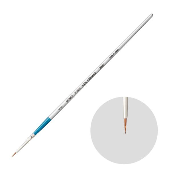 水彩用に特に要求される、しなやかさと絵具の含みを良くするために羊毛を最適量でブレンドした筆です。日本製。絵具の含みが良く、穂先のストロークが利く筆です。＜仕様＞穂先の形状ラウンド(丸)毛の種類羊毛 リセーブル毛号数No.00穂丈×巾6.0×...