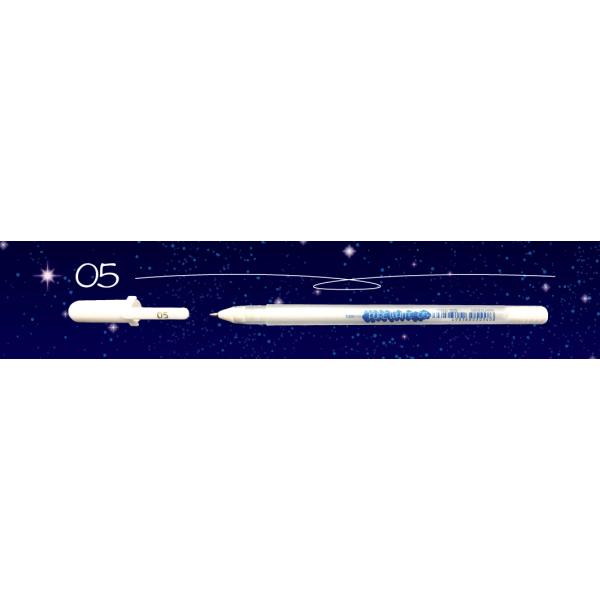 水性ゲルインク使用で「0.5、0.8、1.0mm」と3サイズの線幅がある白ペンです。 黒または濃い色の紙に描けばクリアで鮮やかな白を表現できます。 また、最初から最後までスムーズなインクフローはイラストのハイライトにも使いやすい一品となって...