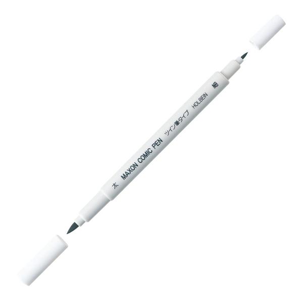 ツインタイプの筆ペンです。顔料タイプなので変色がほとんどなく、乾くと耐水性になります。＜仕様＞インク顔料タイプ・黒