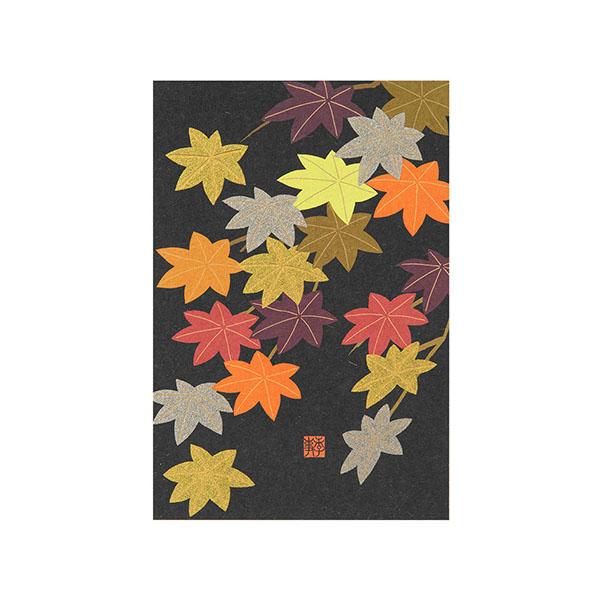 ポストカード もみじ柄 S2(80000006) 絵葉書 株式会社デザインフィル