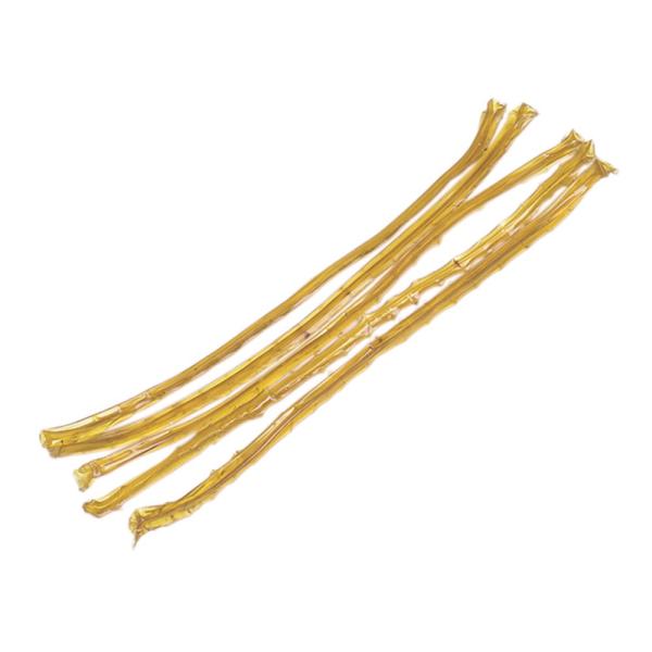 棒状になったニカワで、使用する際は2〜3cmに切り、水を加えてニカワなべに入れ60〜70度で溶かします。昔の取引単位の1俵に三千本入っていたのが、名前の由来です日本画用品　にかわ　画材　和膠　接着剤　胡粉　水干絵具　日本画材料　膠　ニカワ