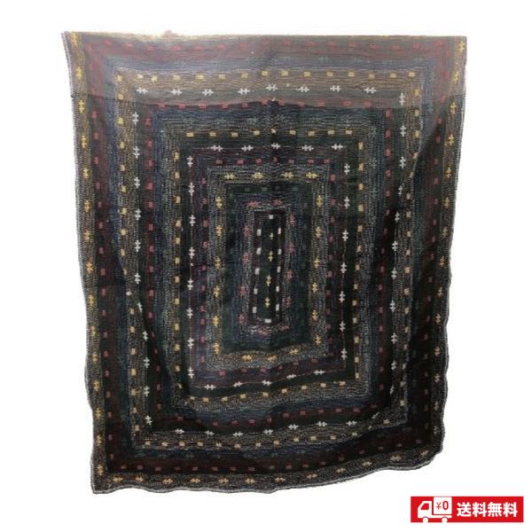 ヴィンテージラリーキルト1(ラグ・マルチカバー) インドの手刺繍