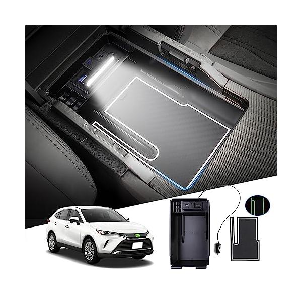 他サイト： Auto Spec トヨタ ハリアー 80系 内蔵型コンソールボックス Harrier R2.06〜現行 MXUA8# AXUH8# 2ポートUの商品画像