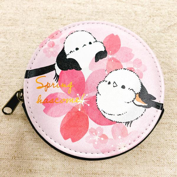 ぴよ手帖 コインケース 丸型 シマエナガのspring21 クリックポスト対応 春 ラウンド 小銭入れ クリエイティブモーション ことりカフェオンラインショップ 通販 Yahoo ショッピング