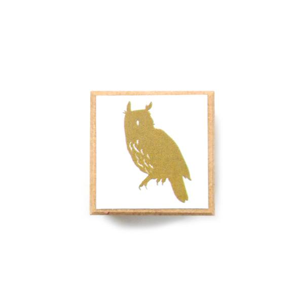 ことりカフェ心斎橋 オリジナルスタンプ 大 フクロウ シルエット ことりカフェオンラインショップ 通販 Yahoo ショッピング