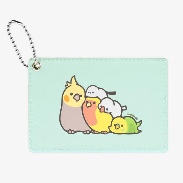 【BIRDSTORY】パスケース ★MOFU MOFU BIRD (和気あいあいB)
