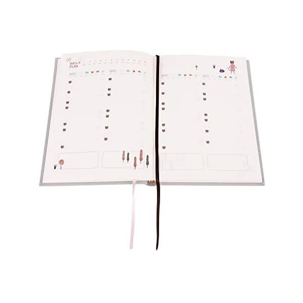 スケジュール帳 子供 365日 日記帳 手帳 小型 ダイアリー ノート 日付なし 月間 毎日プランノート デイリー メモ帳 聖書サイズ グレー Buyee 日本代购平台 产品购物网站大全 Buyee一站式代购 Bot Online