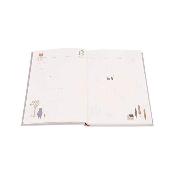 スケジュール帳 子供 365日 日記帳 手帳 小型 ダイアリー ノート 日付なし 月間 毎日プランノート デイリー メモ帳 聖書サイズ グレー Buyee 日本代购平台 产品购物网站大全 Buyee一站式代购 Bot Online