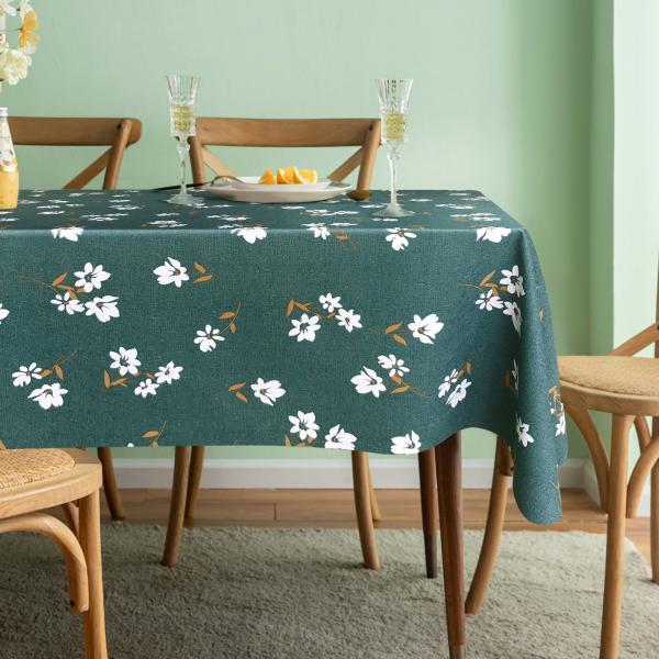 性能：これは普通の長方形テーブルクロスのアップグレード版で、テーブルをキズや汚れから守るテーブルクロスです。主な機能は撥水加工、防油、汚れ防止、浸透しにくい、洗いやすいです。小さいお子様とも安心してお食事していただけます。洗いやすい・お手入...