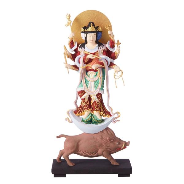 仏教美術 騎猪仏母菩薩 魔利支天護法仏像 銅製 仏像 彫刻 置物 開運 風水 仏教美術 騎猪仏母菩薩 魔利支天護法仏像 銅製 仏像 彫刻