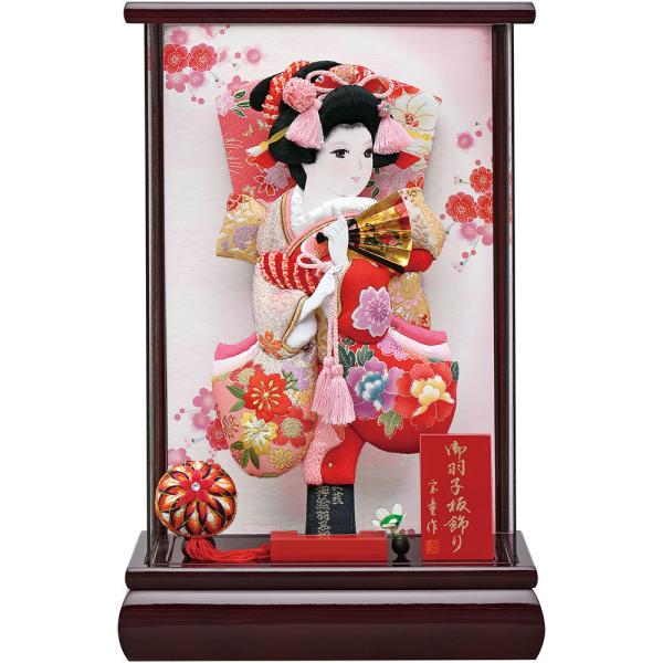 羽子板 22年新作 宝童作 かわいい おしゃれ 初正月 女の子 薄型パノラマ 赤溜 カブセケース 間口 横 撫子姫 羽子板付 9号 N022mt 44 9 人形広場 雛人形 五月人形専門店 通販 Yahoo ショッピング