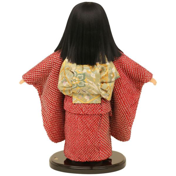 久月 市松人形 齊藤公司作 10号 正絹しぼり 雛人形 ひな人形 初節句