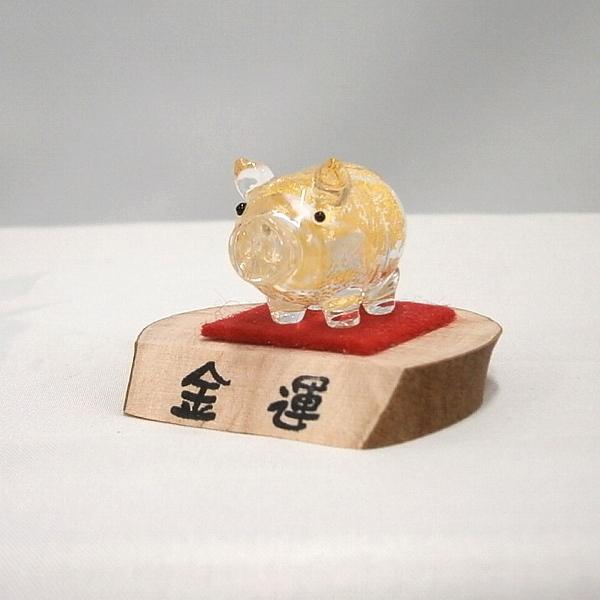 ガラス細工【金運ブタ木台付き】 :OGJS-125:ガラス工房ぎやまん2 - 通販 - Yahoo!ショッピング ガラス細工【金運ブタ木台付き】 :OGJS-125:ガラス工房ぎやまん2 - 通販 - Yahoo!ショッピング