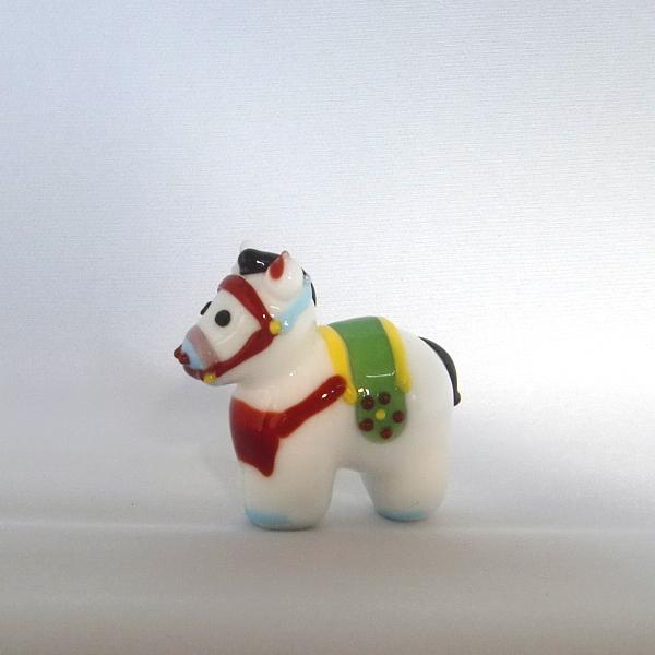 ガラス細工 干支 ミニチュア 雑貨 置物 十二支【午(うま)大 B