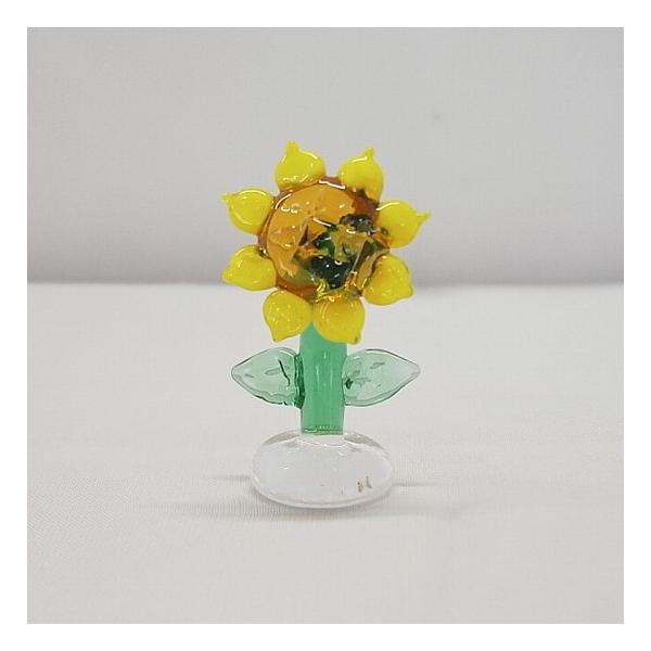 ガラス細工 ミニチュア 雑貨 置物 花飾り テラリウム 花