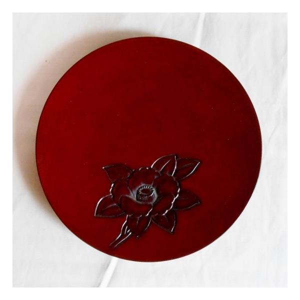 いけばな 鎌倉彫 舟型花器 椿堂作 綺麗舟型木漆塗 花器 いけばな草月流