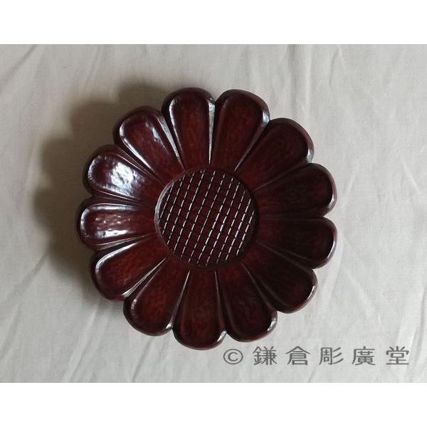 鎌倉彫 バラ売り茶托 菊のくずし 四寸五分（一枚売り） : 鎌倉彫廣堂